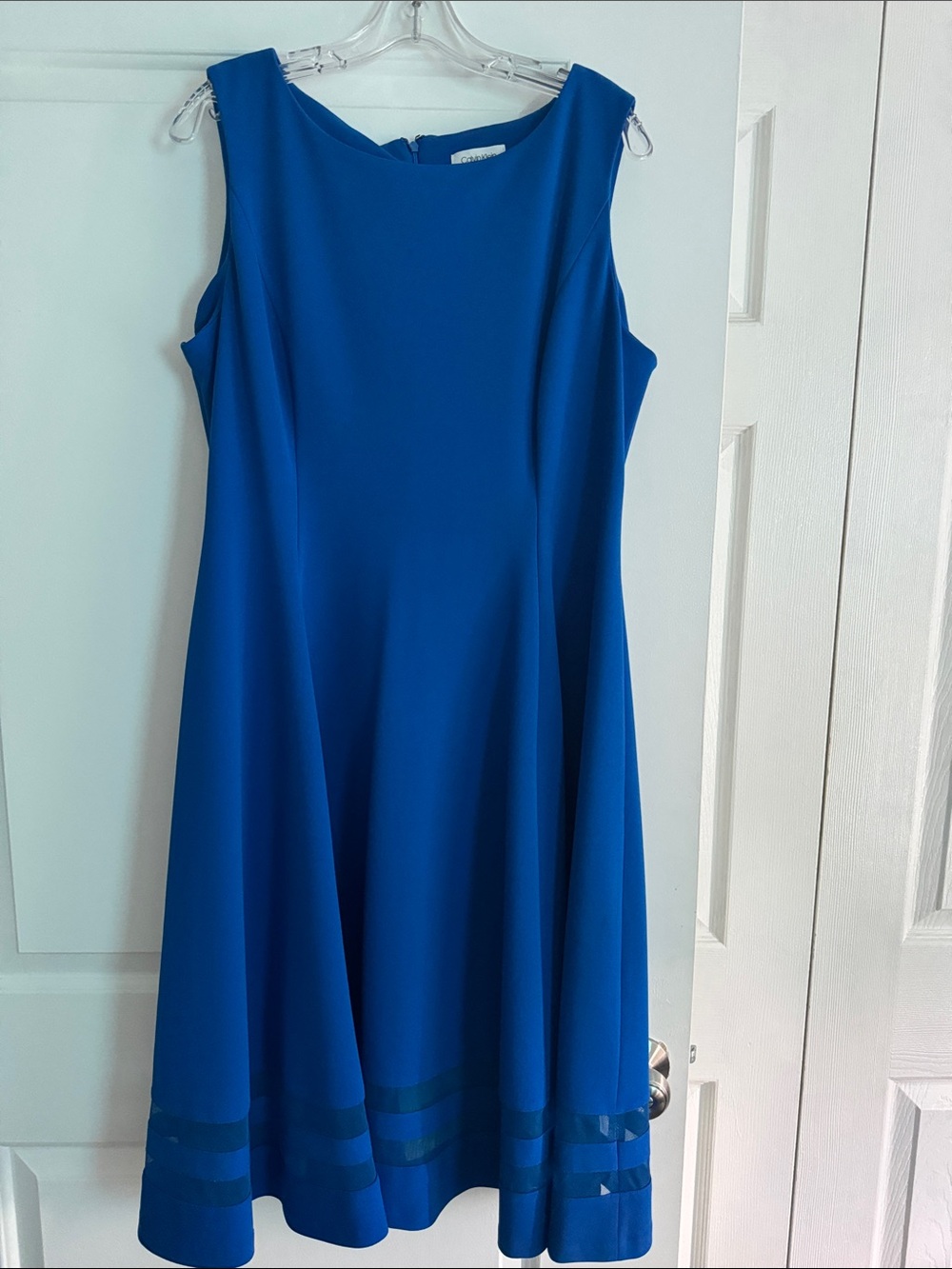 Calvin Klein Royal Blue Sleeveless A-Line Dress